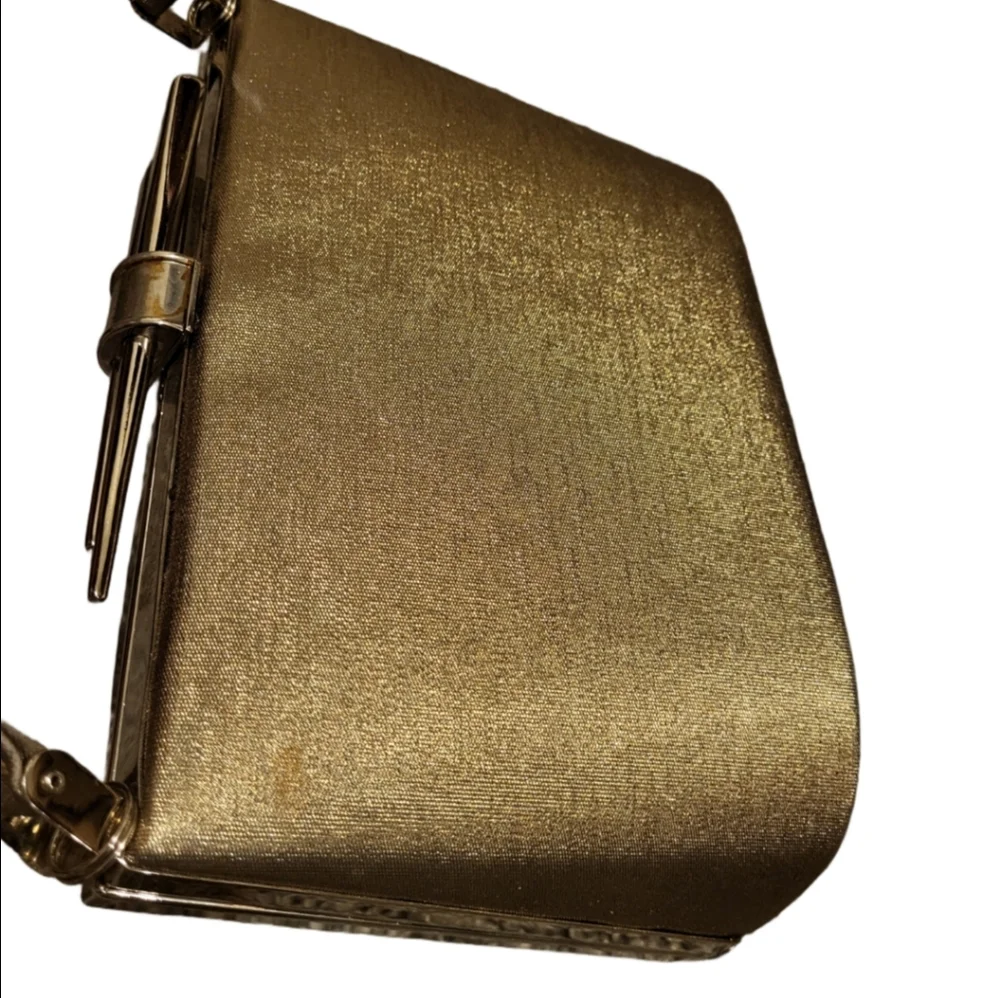 Chic Vintage Gold Women's Clutch Made By Sasha
